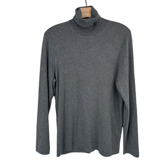Chicos 3 womens Gray rachel Turtleneck Sweater long sleeve Size XL rayon - Picture 2 of 12
